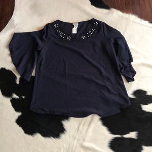 Navy Espressa top